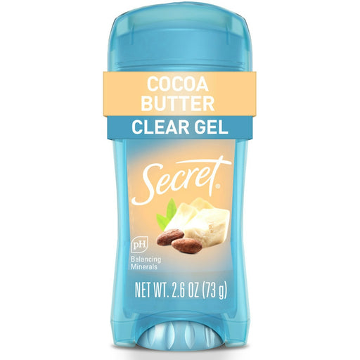 Secret Secret Fresh Expressions Clear Gel Antiperspirant And Deodorant, Cocoa Butter Scent Deodorant White Smoke