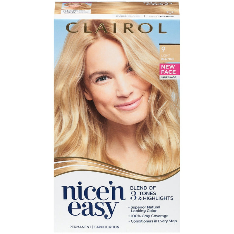 Clairol Clairol Nice 'n Easy Permanent Hair Color 9 Light Blonde Hair Color