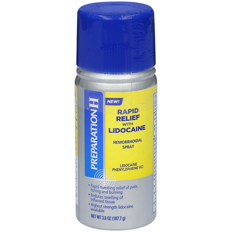 Preparation H Preparation H Rapid Relief Hemorrhoidal Spray with Lidocaine - 3.8 oz Aerosol Medicine & Drugs