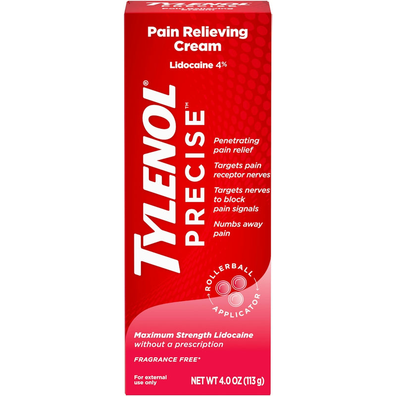 Tylenol Tylenol Precise Maximum Strength 4% Lidocaine Pain Relieving Cream Health & Beauty