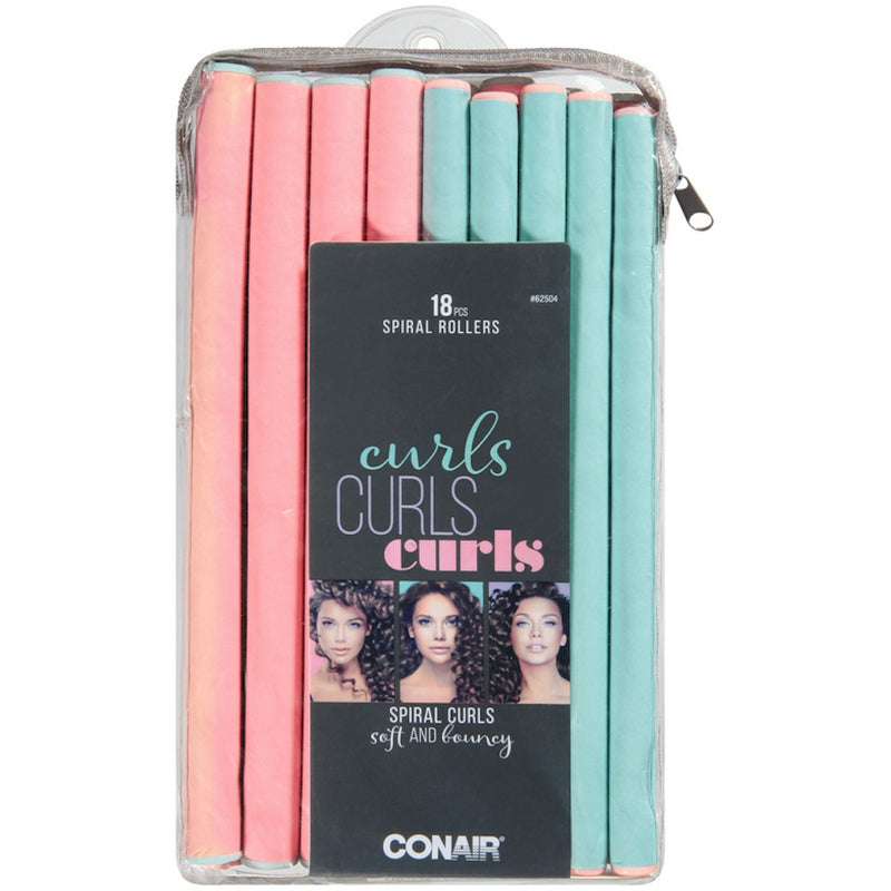 Conair Conair Spiral Rollers, Curls Hair Care White Smoke
