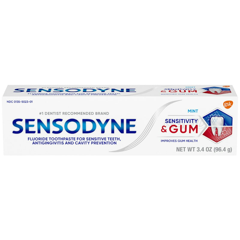 Sensodyne Sensodyne Toothpaste, Sensitivity & Gum, Mint, 3.4 Ounce Toothpaste
