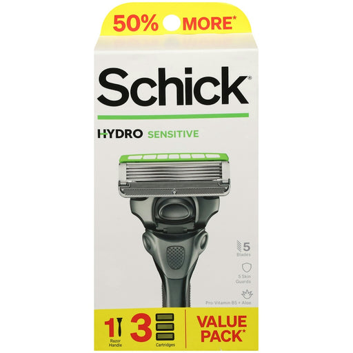 Schick Schick Razor, Hydro, Sensitive, Value Pack Personal Care