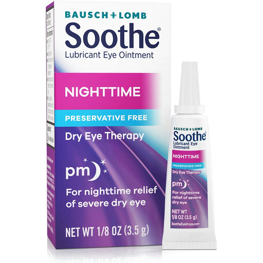 Bausch + Lomb Bausch + Lomb Soothe Nighttime Preservative Free Lubricant Dry Eye Ointment Personal Care