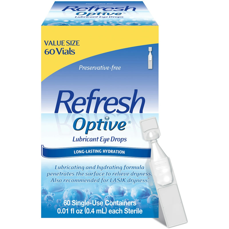 Refresh Refresh Optive Lubricant Eye Drops Single-Use Vials Eye Drops & Lubricants