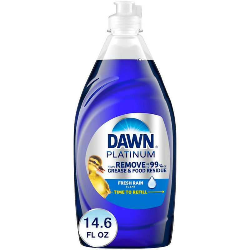 Dawn Dawn Y Platinum Dishwashing Liquid Dish Soap, Refreshing Rain Scent, 14.6 Fl Oz Dish Detergent & Soap White Smoke