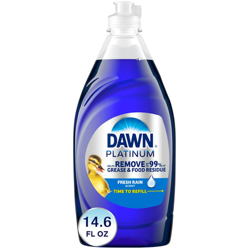 Dawn Dawn Y Platinum Dishwashing Liquid Dish Soap, Refreshing Rain Scent, 14.6 Fl Oz Dish Detergent & Soap White Smoke