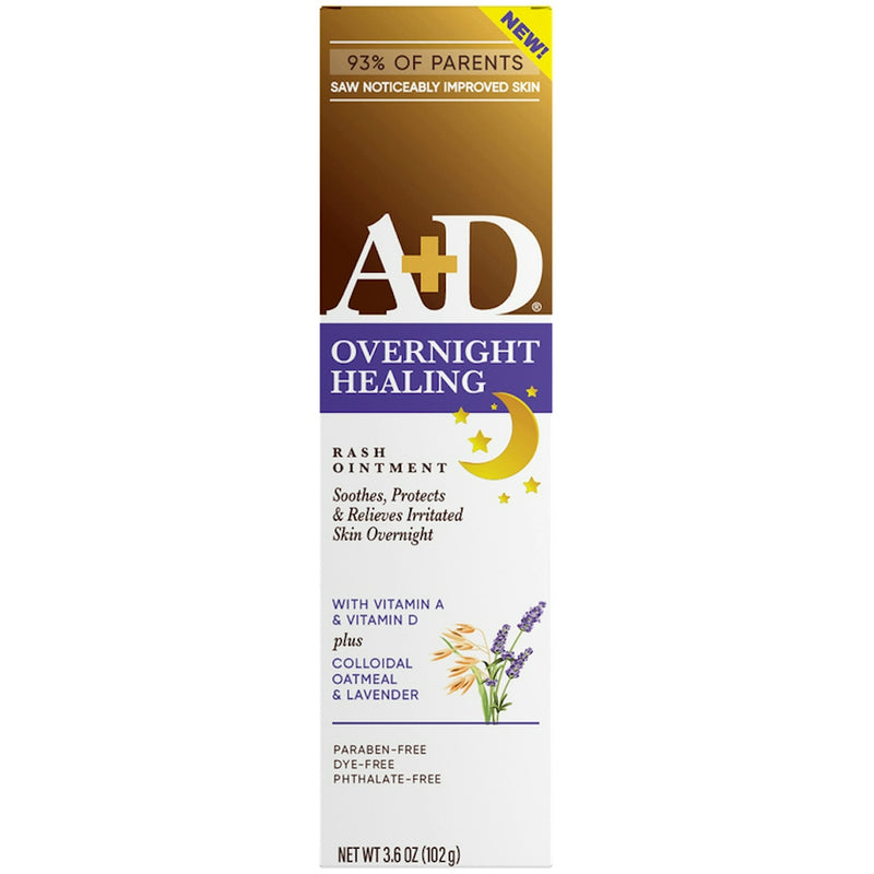 A+D A+D Overnight Healing Diaper Rash Ointment 3.6 Oz Diaper Rash Treatments