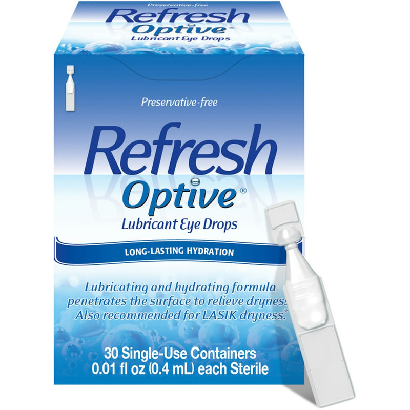 Refresh Refresh Optive Lubricant Eye Drops 30 Single-Use Containers Eye Drops & Lubricants