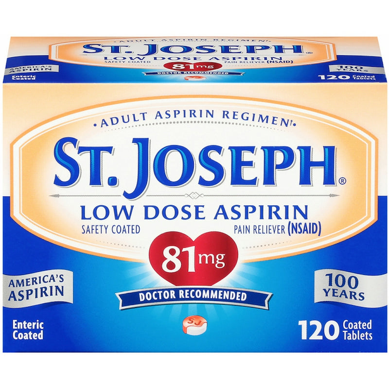 St. Joseph St. Joseph Low Dose Aspirin 81 Mg Enteric Coated Tablets Health & Beauty