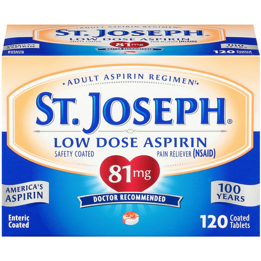 St. Joseph St. Joseph Low Dose Aspirin 81 Mg Enteric Coated Tablets Health & Beauty