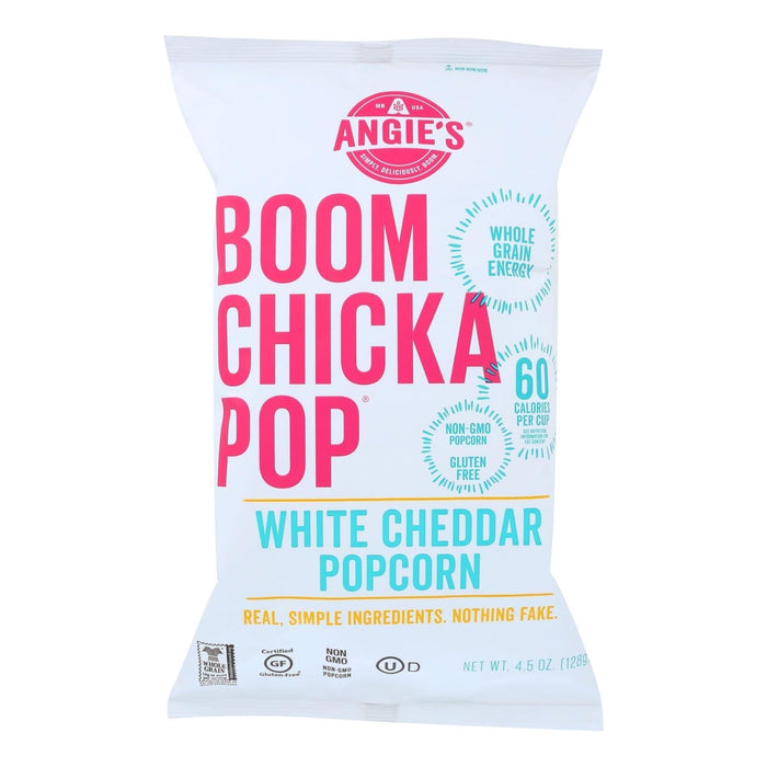 Angie's Kettle Corn Boom Chicka Pop White Cheddar Popcorn (Pack of 12 - 4.5 Oz.)