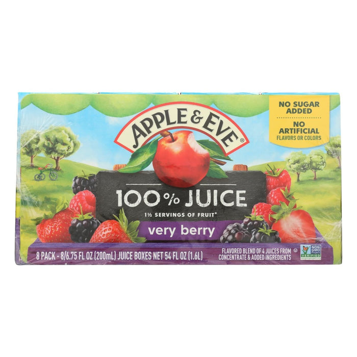 Apple and Eve 100% Juice Very Berry (Pack of 6 - 40 Bags)