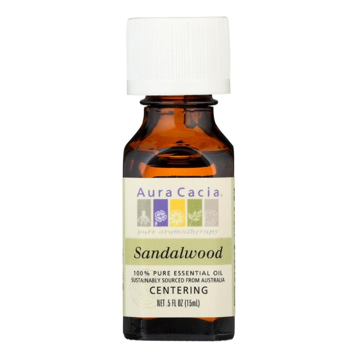 Aura Cacia Essential Oil Sandalwood (0.5 Oz.)