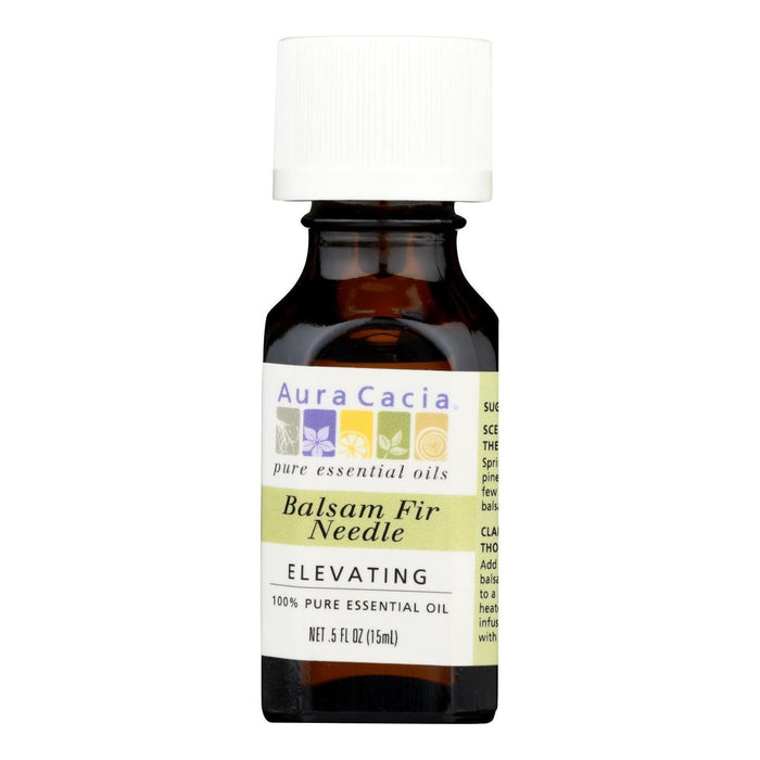 Aura Cacia Balsam Fir Needle Pure Essential Oil for Elevating Mood - .5 Fl Oz