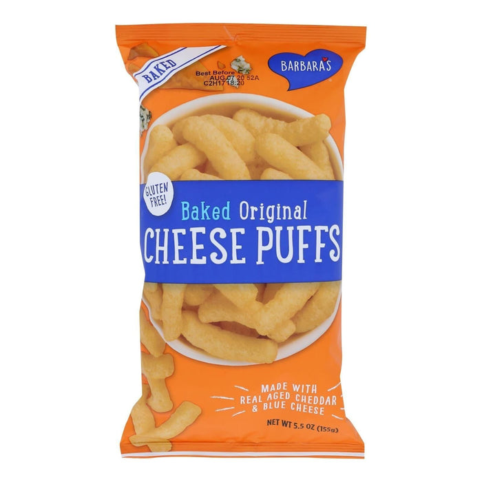 Barbara's Bakery Baked Original Cheese Puffs (Pack of 12) - 5.5 Oz.