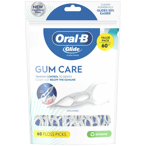 Oral-B Oral-B Glide, Gum Care Unflavored Floss Picks Value Pack Personal Care