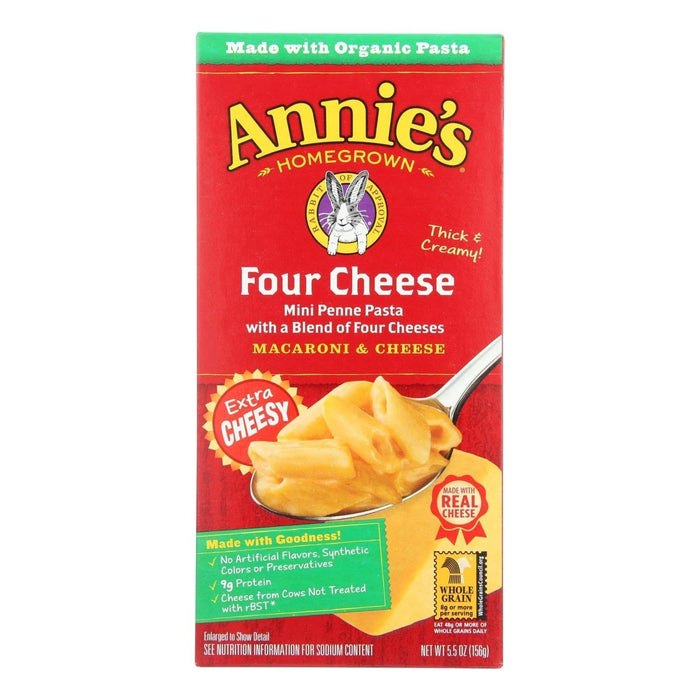 Annie's Homegrown Four Cheese Macaroni and Cheese (Pack of 12 - 5.5 oz.)