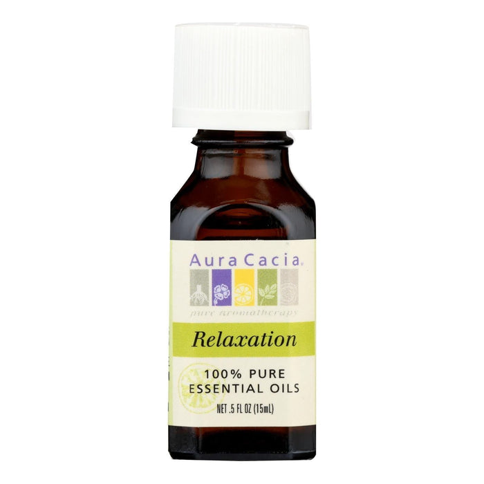 Aura Cacia Relaxation Essential Oil Blend, Soothing Aromatherapy, 0.5 Fl Oz