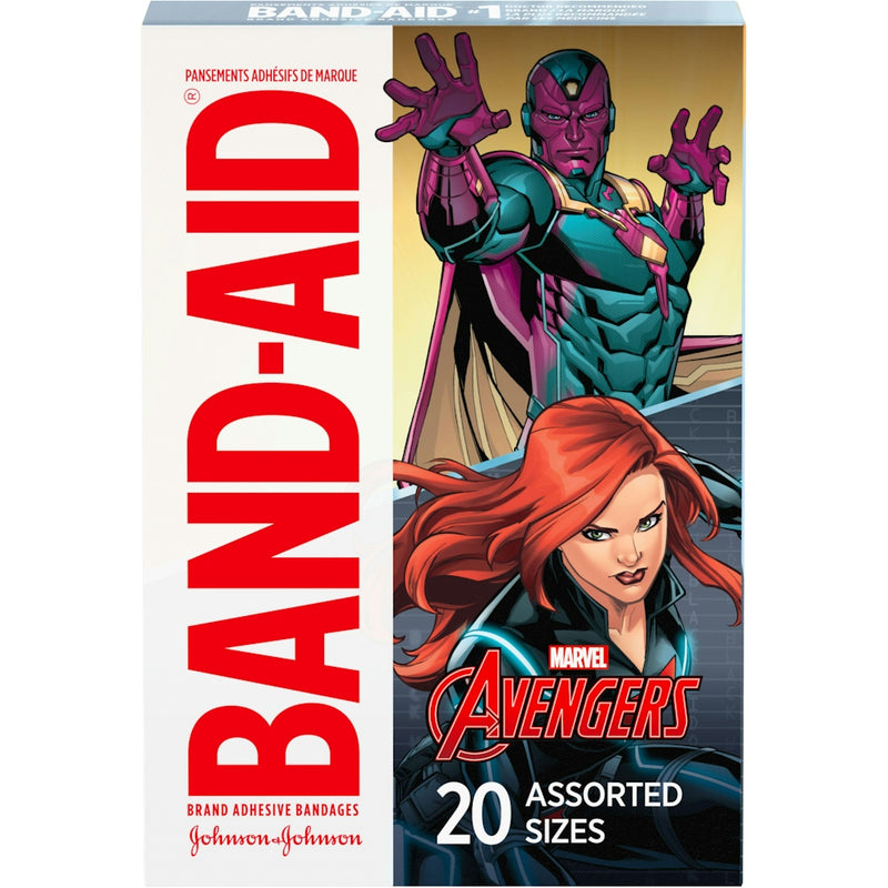 Band-Aid Band-Aid Brand Adhesive Bandages For Minor Cuts, Marvel Avengers Characters, Assorted Sizes First Aid