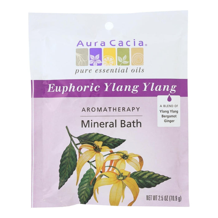 Aura Cacia Euphoria Aromatherapy Mineral Bath Soak, 2.5 Oz (Pack of 6)