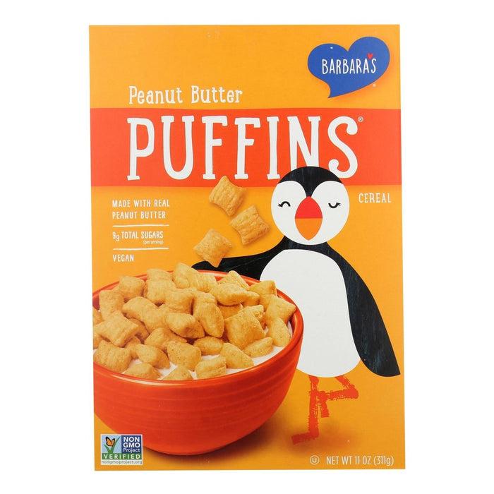 Barbara's Bakery Puffins Cereal Peanut Butter (Pack of 12) 11 Oz.