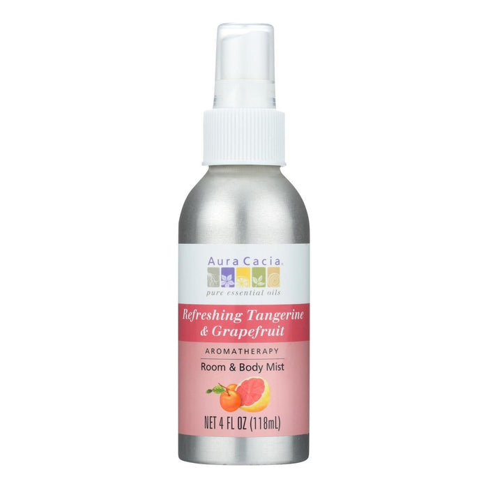 Aura Cacia Aromatherapy Mist: Uplifting Tangerine Grapefruit (4 Fl Oz)