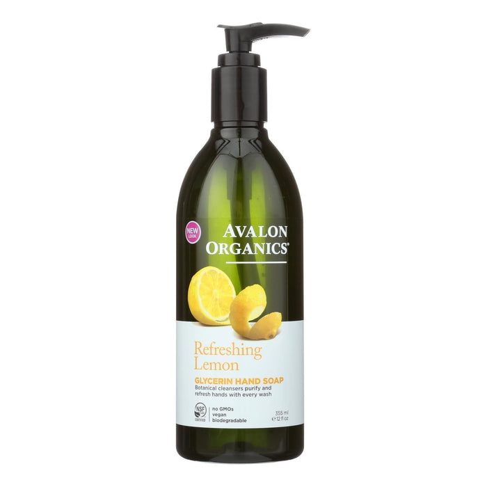 Avalon Organics Glycerin Liquid Hand Soap Lemon (12 Fl Oz)