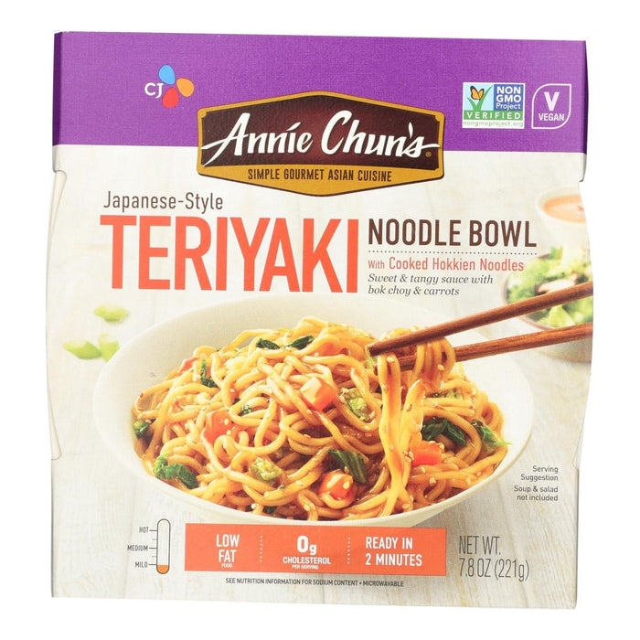 Annie Chun's Teriyaki Noodle Bowl - Case of 6 - 7.8 Oz.