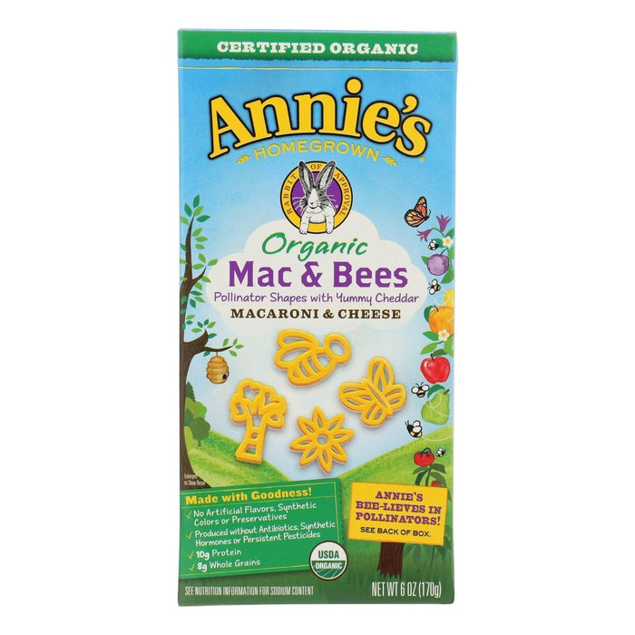 Annie's Homegrown Organic Mac and Bees Macaroni & Cheese (Pack of 12 - 6 oz.)