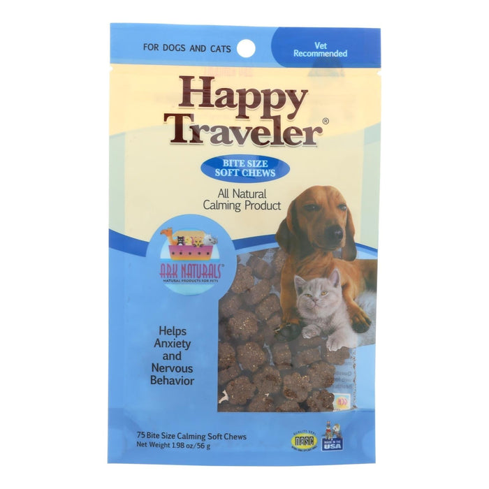 Ark Naturals Happy Traveler for Dogs and Cats (75 Soft Chews) - Calming Supplement