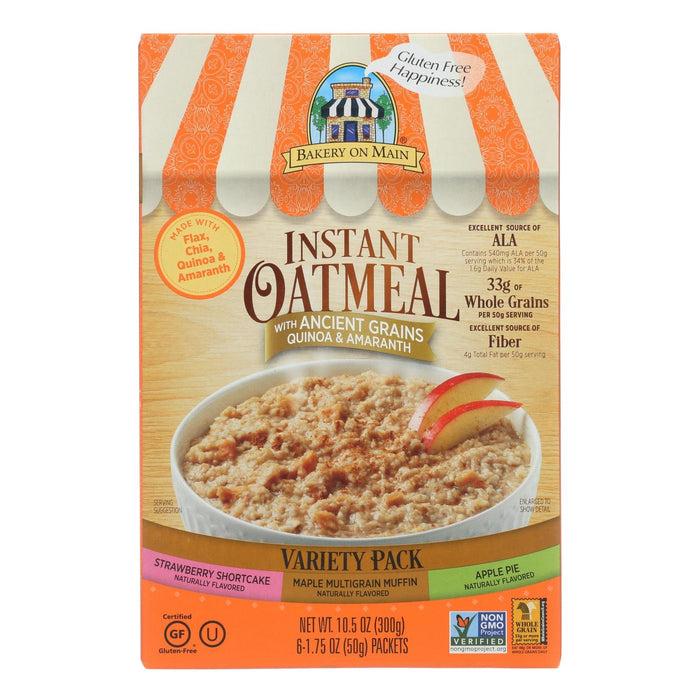 Bakery On Main Instant Oatmeal (Pack of 6) 10.5 Oz