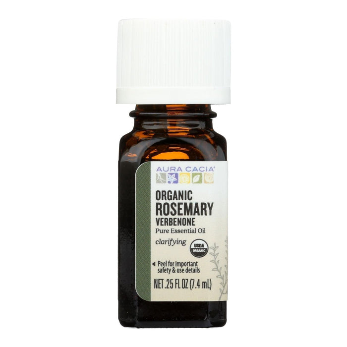 Aura Cacia Rosemary Verbenon Essential Oil, 0.25 Fl Oz