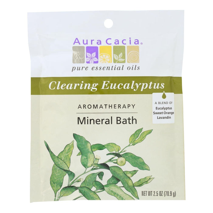 Aura Cacia Aromatherapy Mineral Bath Eucalyptus Harvest Pack