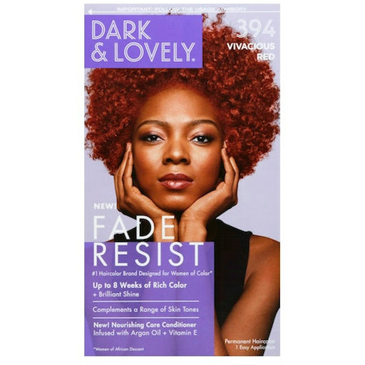 Dark & Lovely Dark & Lovely Fade Resist Permanent Hair Color 394 Vivacious Red Hair Color