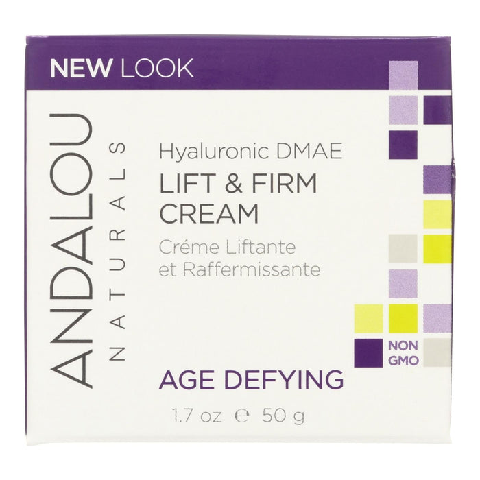 Andalou Naturals Age-Defying Hyaluronic DMAE Lift and Firm Cream (Pack of 1.7 Fl Oz)