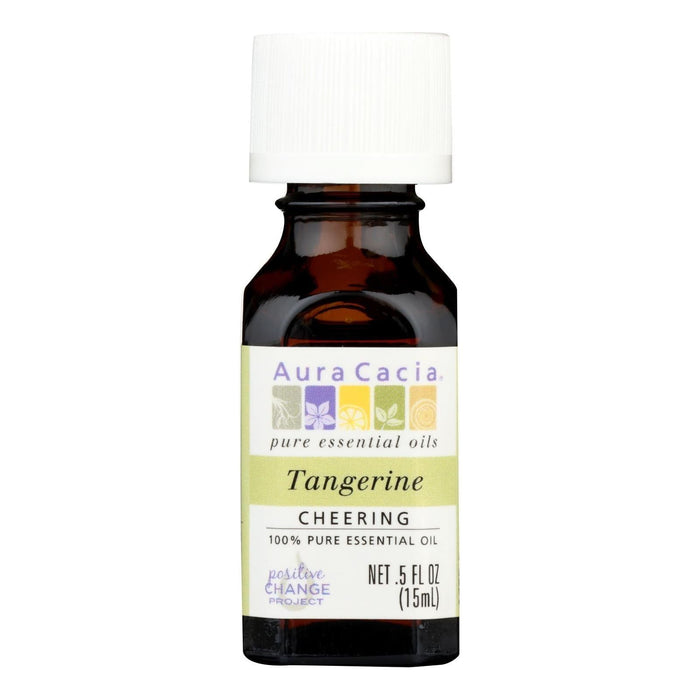 Aura Cacia Tangerine Pure Essential Oil (0.5 Fl Oz)