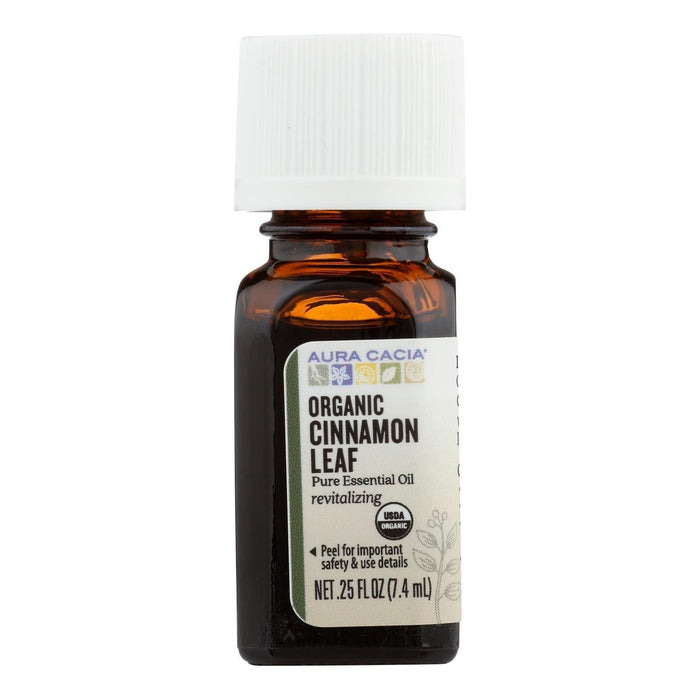 Aura Cacia Organic Cinnamon Leaf .25 Oz