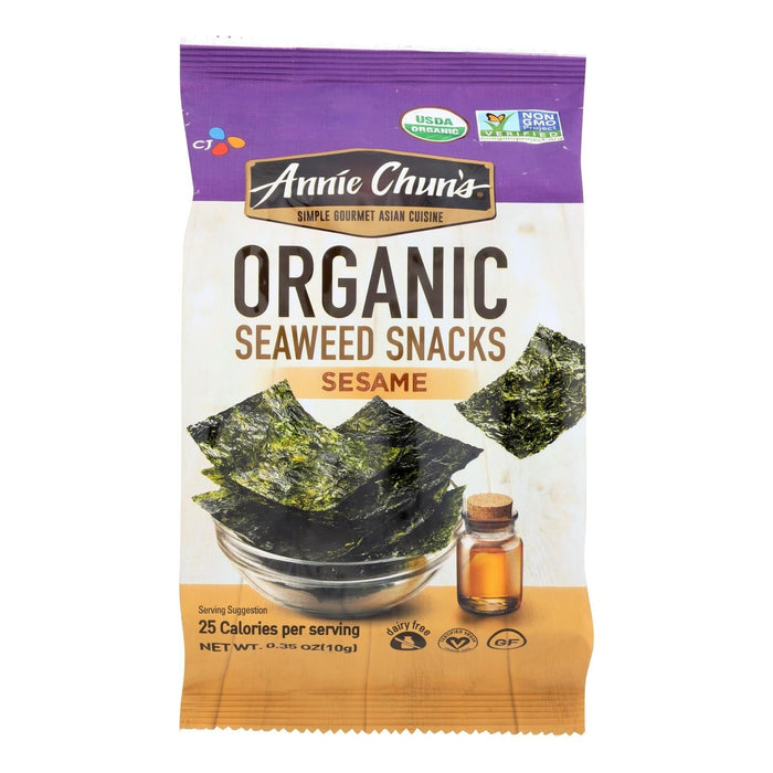 Annie Chun's Organic Sesame Seaweed Snacks (Pack of 12 - 0.35 Oz.)