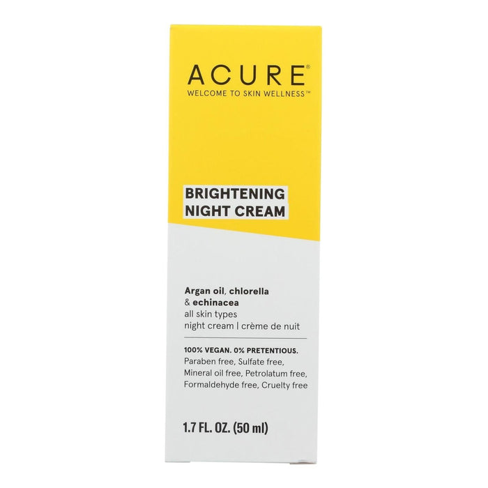 Cozy Farm - Acure Night Cream (Pack Of 1.75 Fl Oz) With Argan Extract And Chlorella