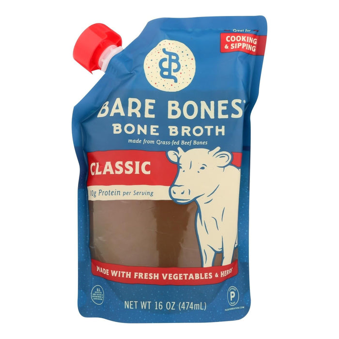 Bare Bones Classic Bone Broth (Pack of 6 - 16 Fl Oz)