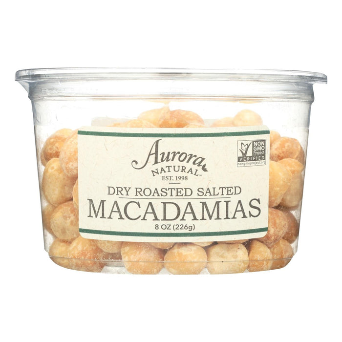 Aurora Natural Products - Dry Roasted Salted Macadamias (Pack of 12) - 8 Oz.