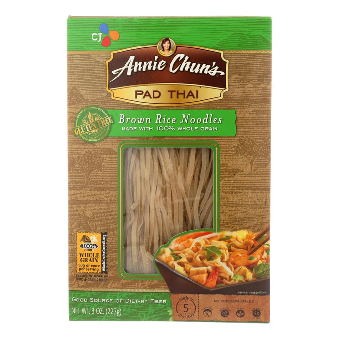 Annie Chun's Pad Thai Brown Rice Noodles (Pack of 6 - 8 Oz.)