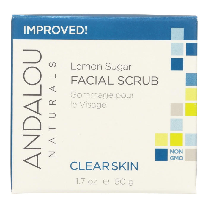 Andalou Naturals Clarifying Facial Scrub Lemon Sugar - 1.7 Fl Oz (Pack of 1)