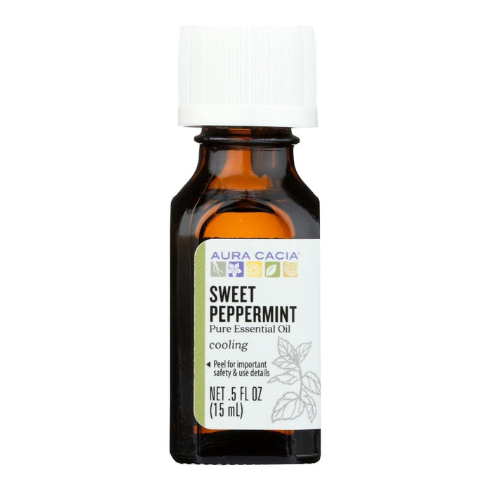 Aura Cacia Peppermint Essential Oil - 0.5 Fl Oz