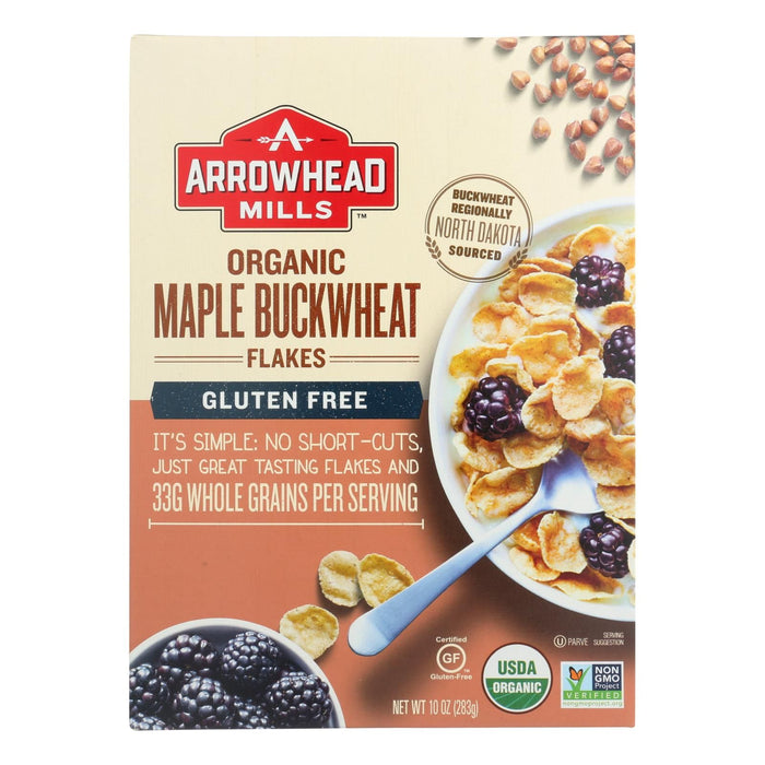 Arrowhead Mills (Pack of 6) 10 Oz Maple Buckwhat Flakes Cereal