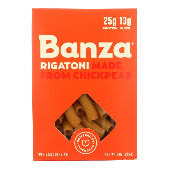 Banza Chickpea Rigatoni Pasta (Pack of 6 - 8 Oz.)