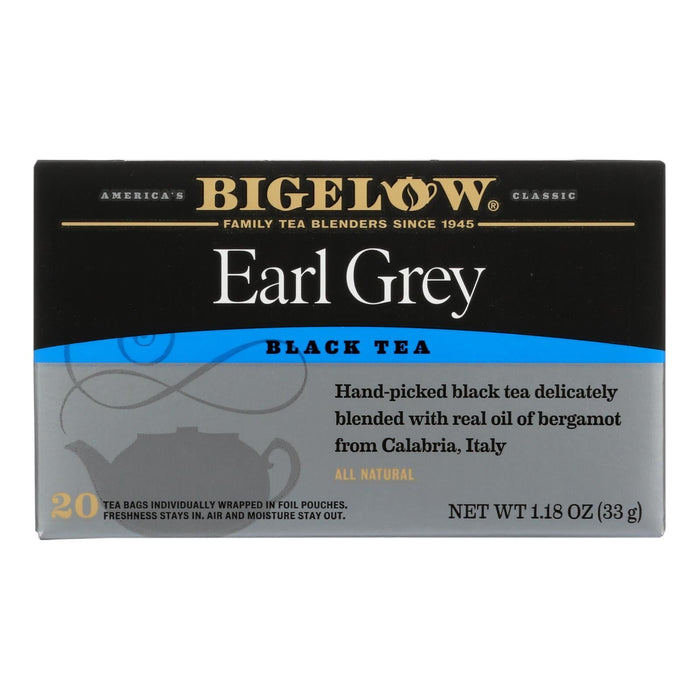 Cozy Farm - Bigelow Earl Grey Gourmet Black Tea, Pack Of 6, 20 Count Tea Bags