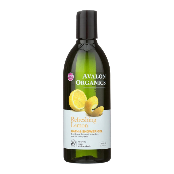 Avalon Organics Bath and Shower Gel Lemon (12 Fl Oz)