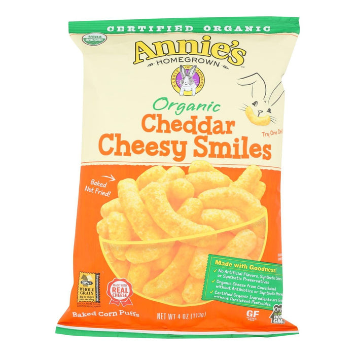 Annie's Homegrown Cheddar Cheese Puffs (Pack of 12 - 4 Oz.)